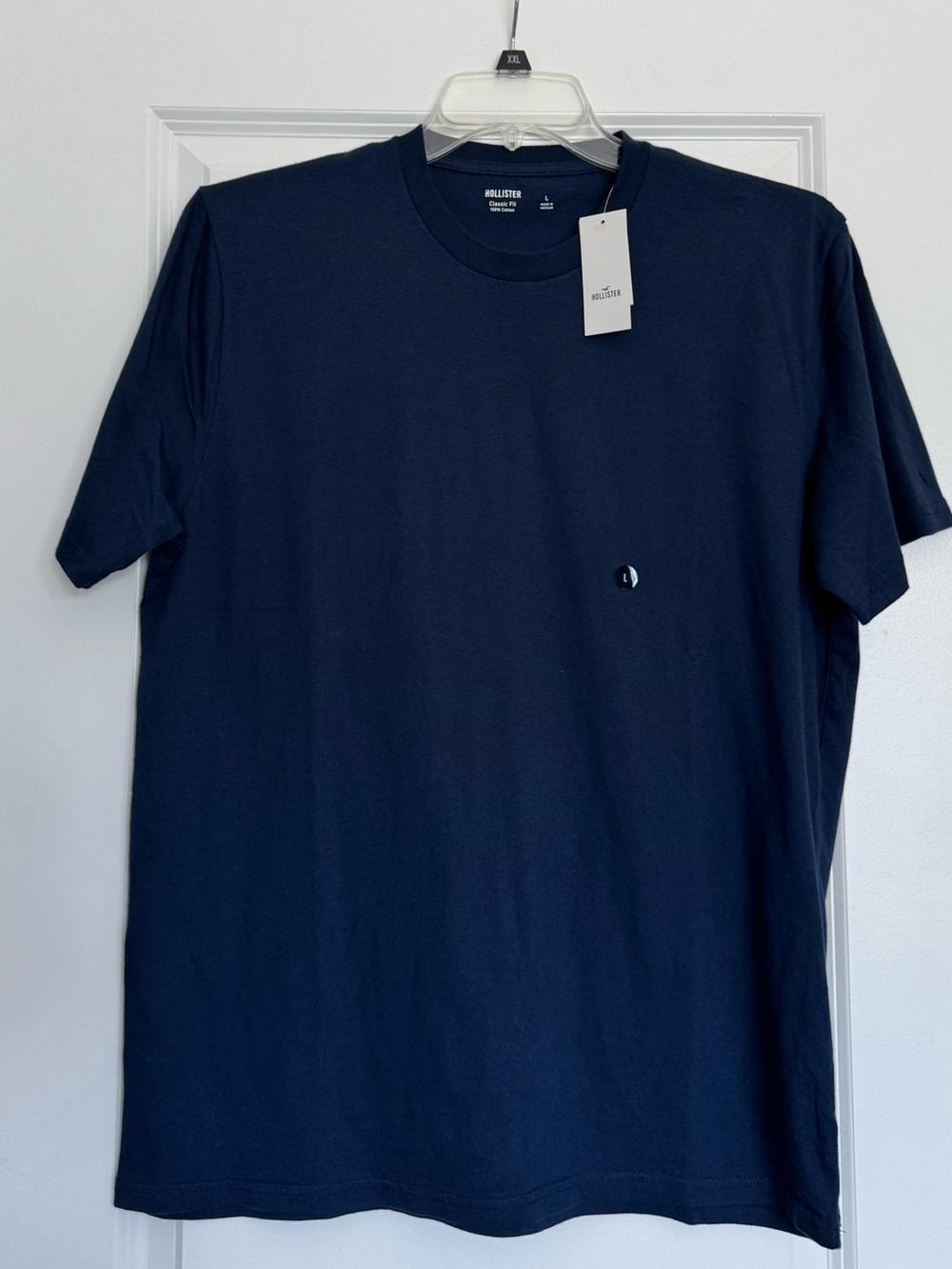 Hollister Navy Short Sleeve Crew Tee